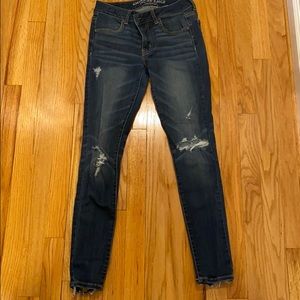 Medium wash skinny jean